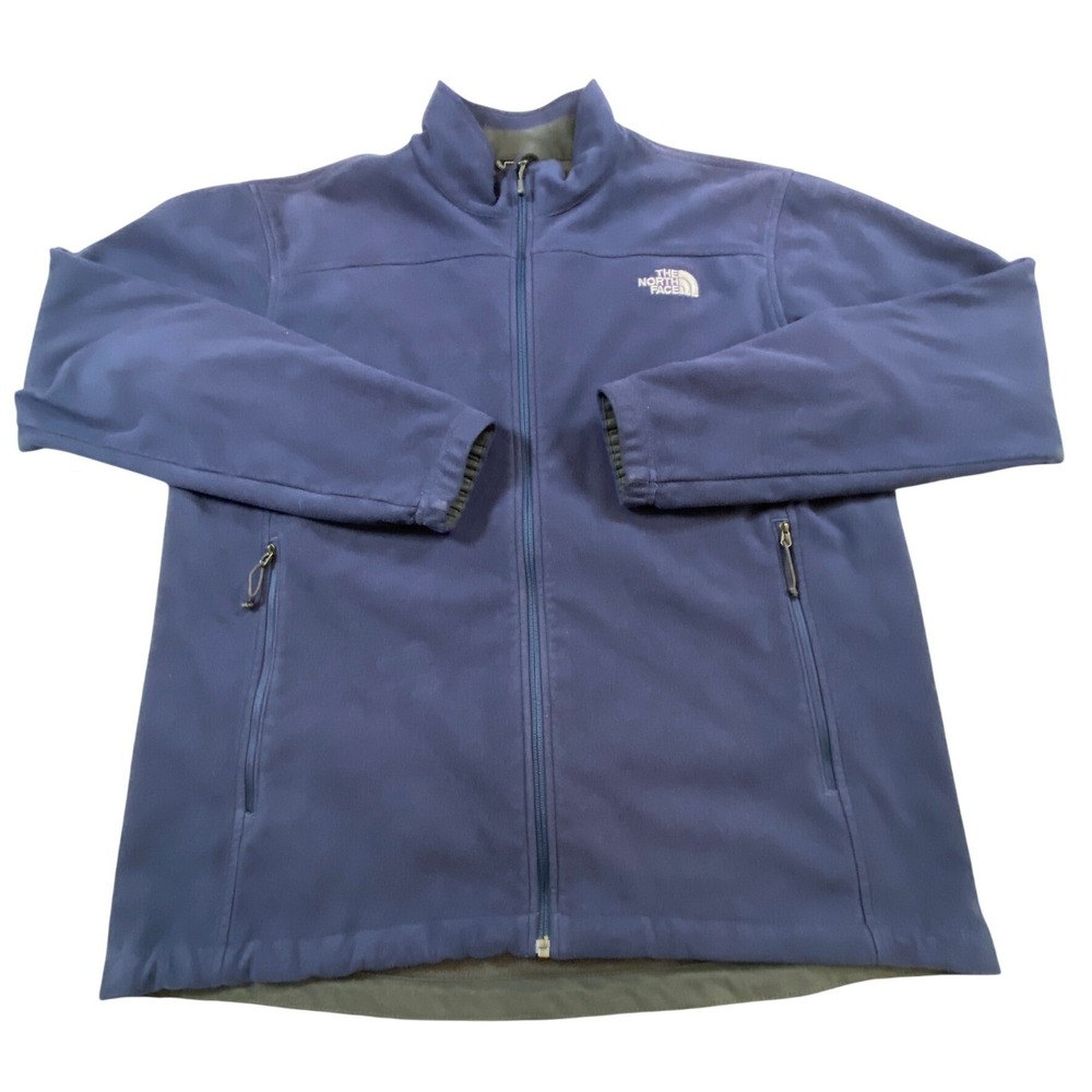 The North Face Mens Windwall Fleece Jacket Navy Blue Full Zip XL  Gorpcore